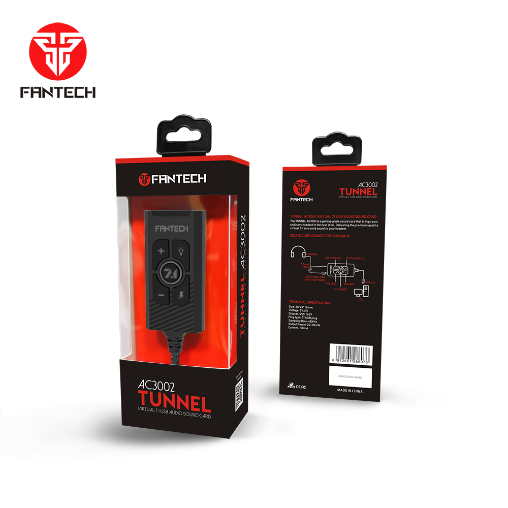 FANTECH AC3002 7.1 Audio Sound Card - Image 2