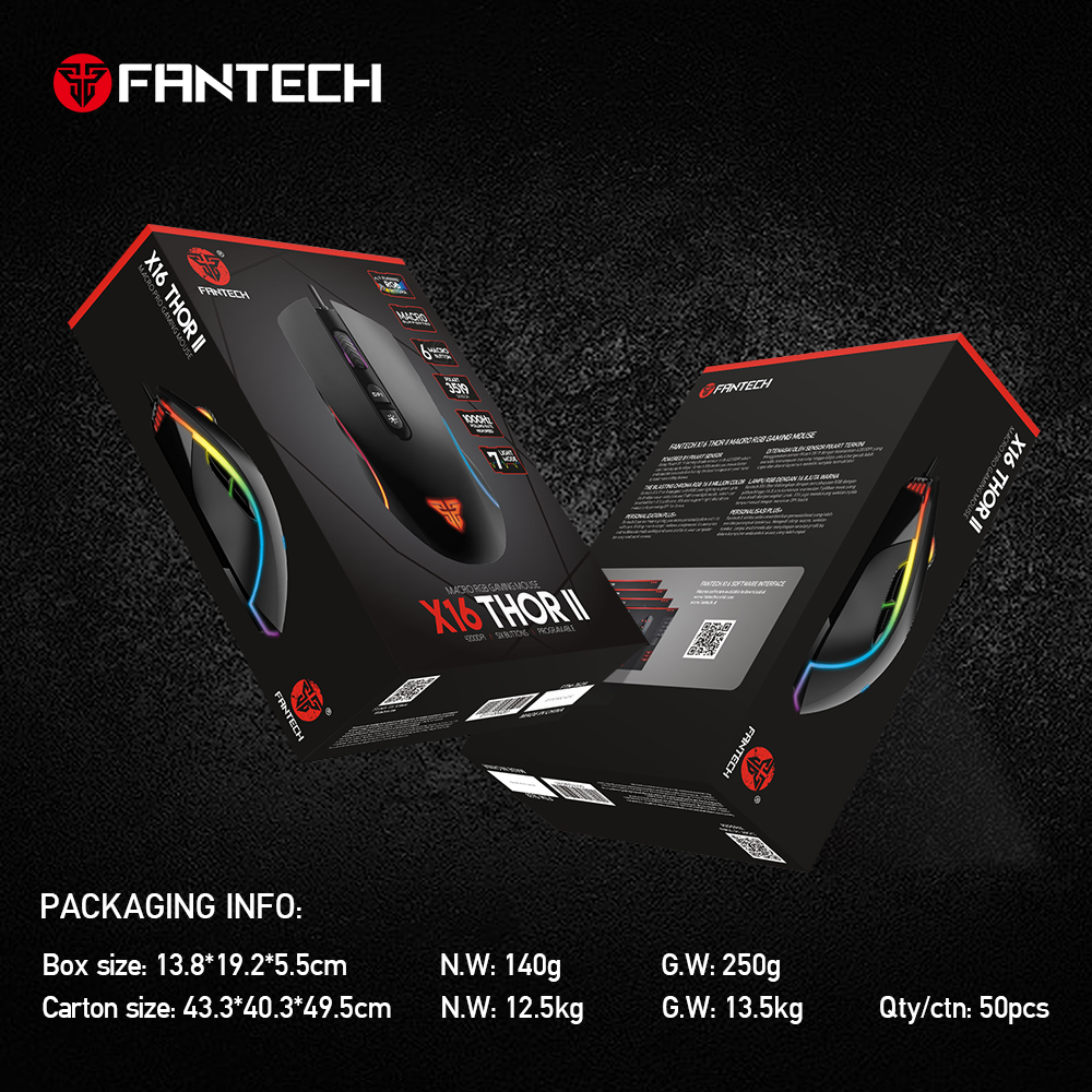 Fantech X16 V2 THOR II MACRO RGB GAMING MOUSE - Image 5