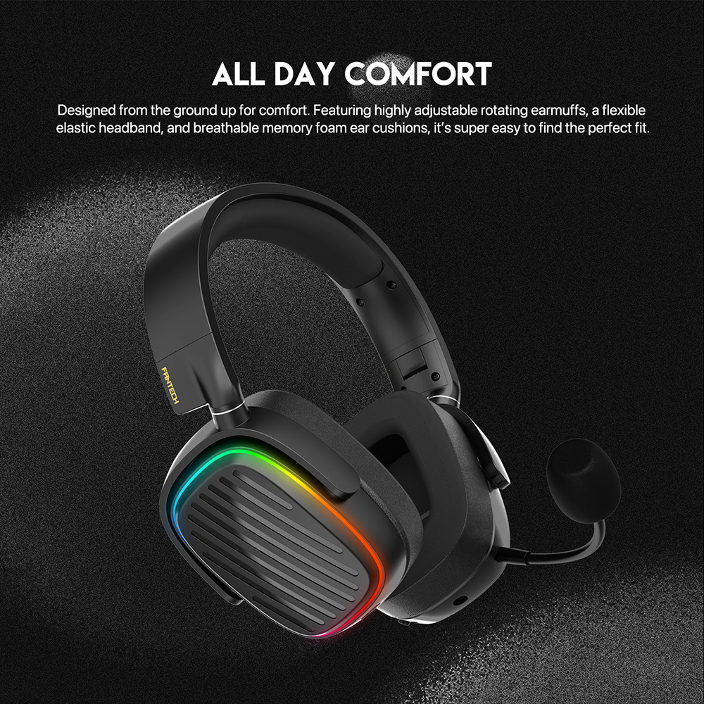 FANTECH HARMONY WHG02 WIRELESS & BLUETOOTH HEADPHONE – TRI MODE CONNECTION - Image 4