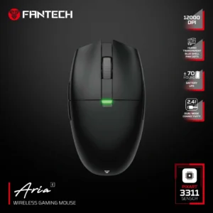 FANTECH ARIA XD7E WIRELESS GAMING MOUSE - BLACK