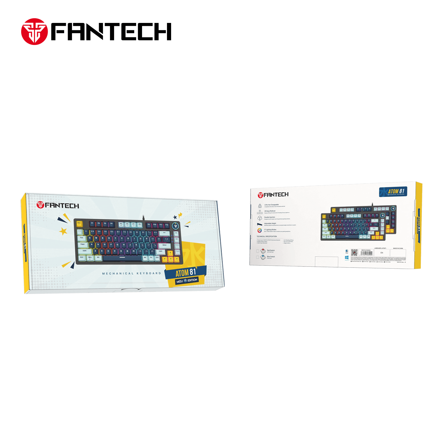Fantech MK875 V2 Atom 81 Hot Swappable Mechanical Keyboard