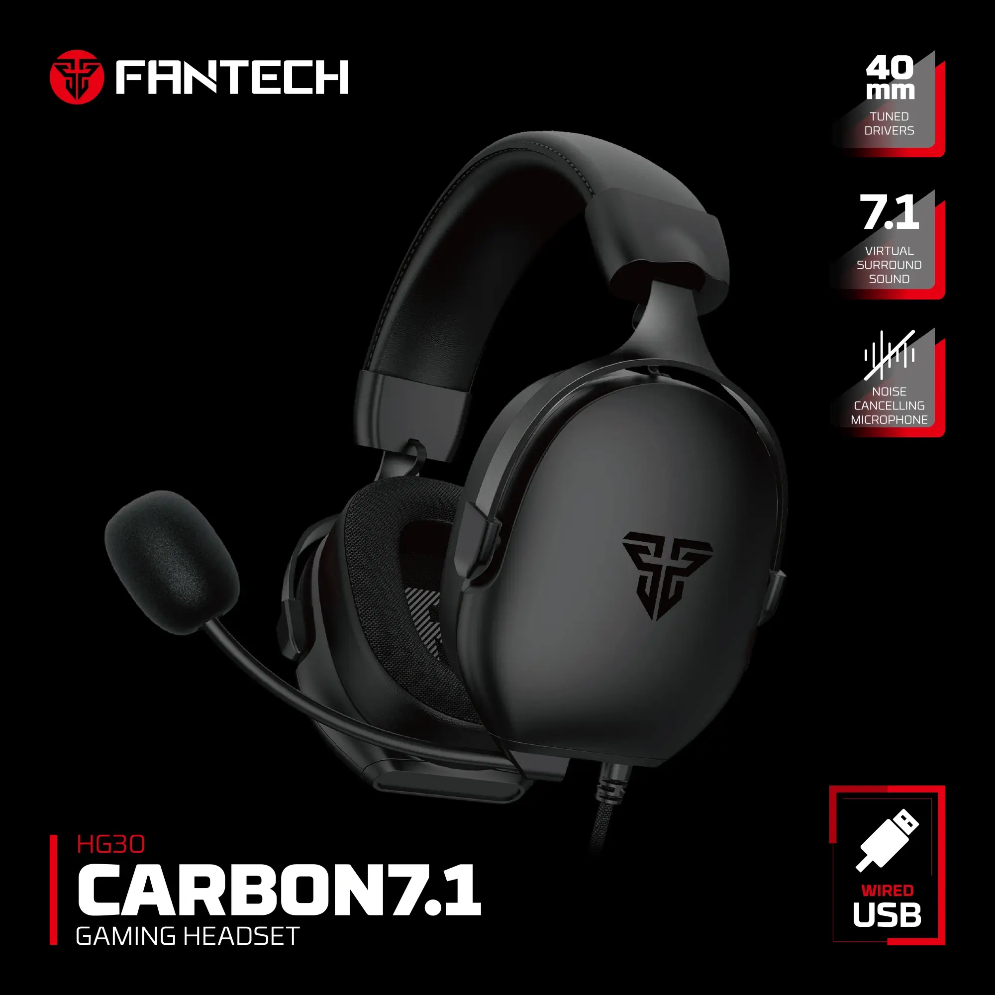 FANTECH HG30 CARBON 7.1 HEADSET