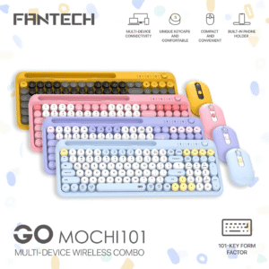 FANTECH GO MOCH 101 WK899 WIRELESS KEYBOARD AND MOUSE SET FOR PC LAPTOP NOTEBOOK COMFY COMBOS